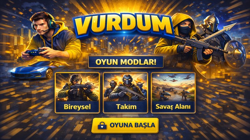 Vurdum platformunda oyun modları ve maç türleri